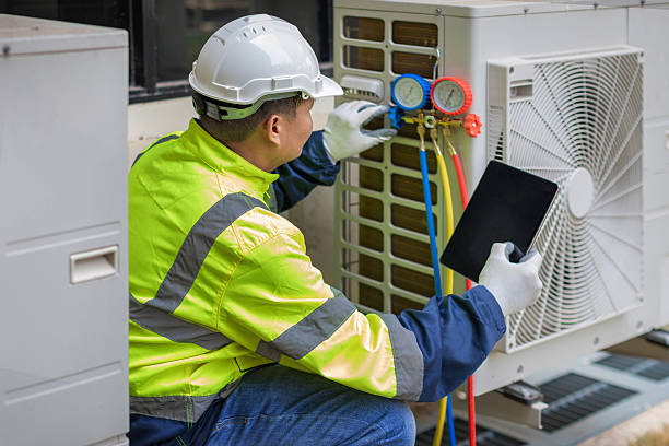 Professional Hvac Maintenance technician working in Cameron, WI